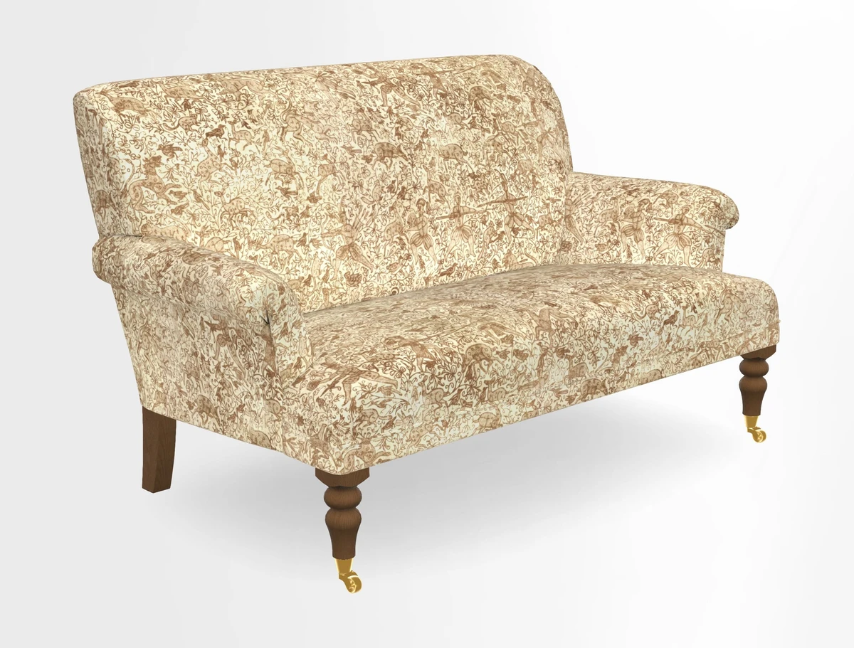 Midhurst 2 Seater Sofa in V&A Collection Botanical Collage All Over