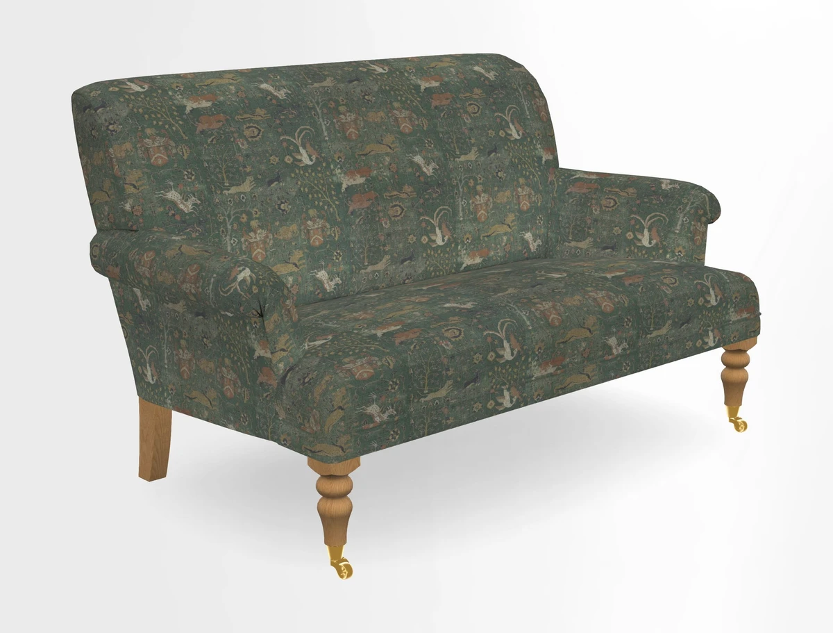 Midhurst 2 Seater Sofa in V&A Collection Botanical Collage All Over