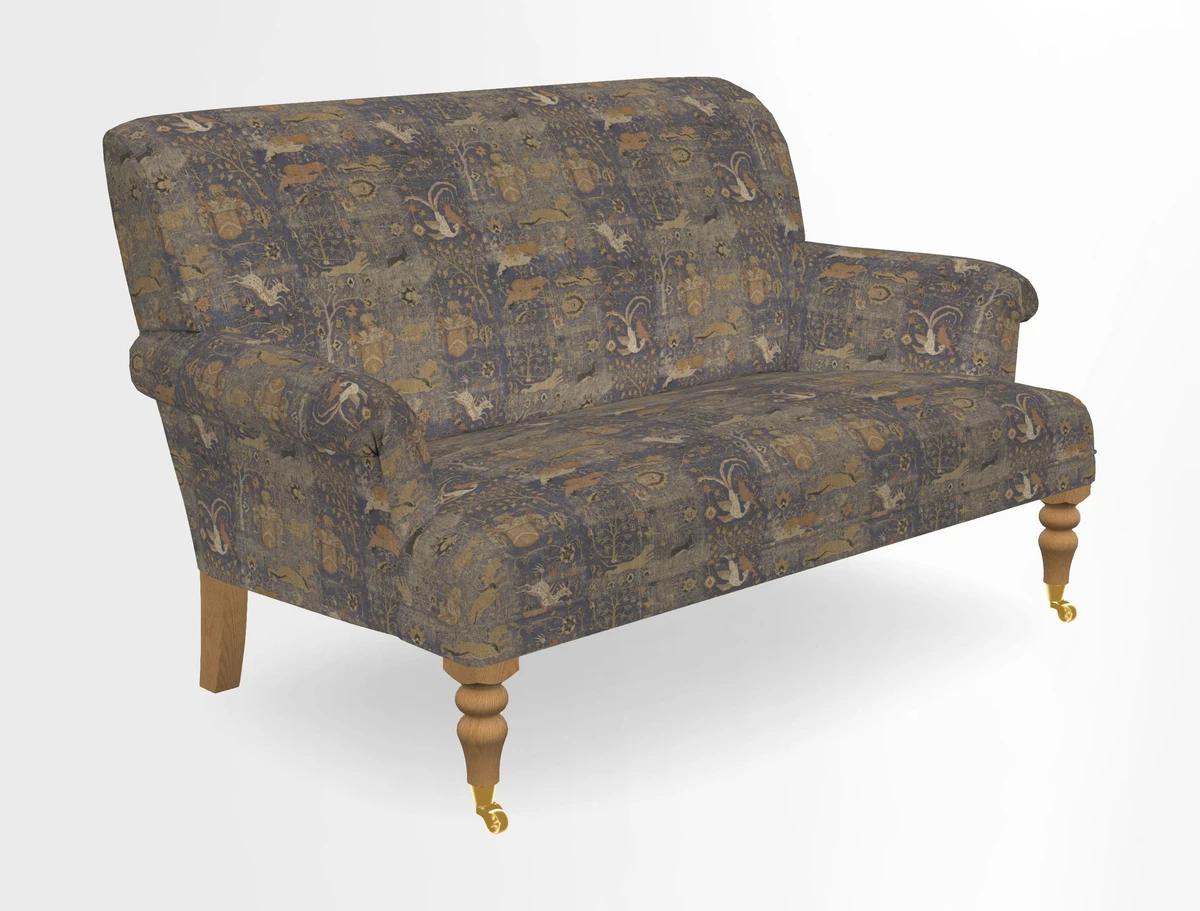 Midhurst 2 Seater Sofa in V&A Collection Botanical Collage All Over