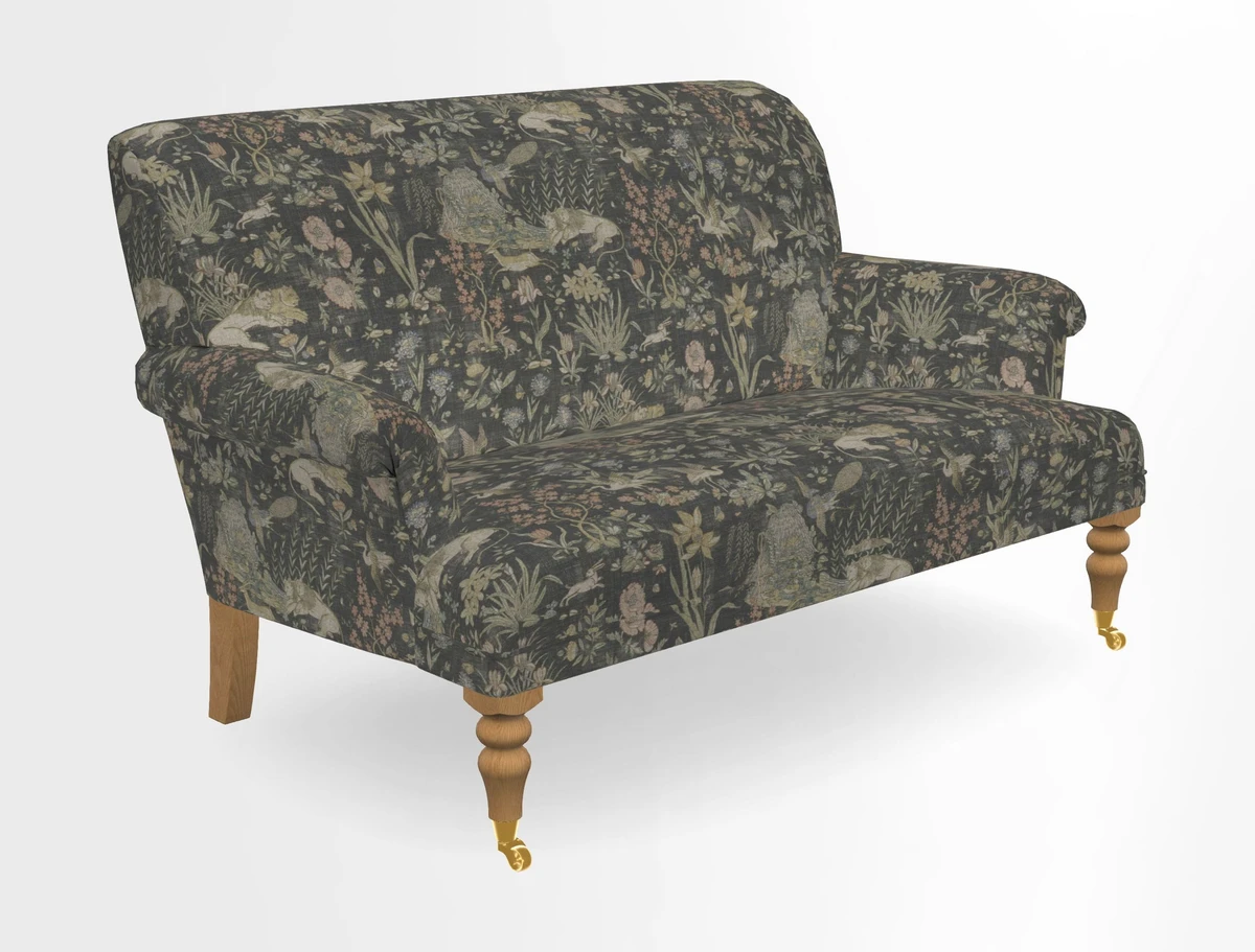 Midhurst 2 Seater Sofa in V&A Collection Botanical Collage All Over