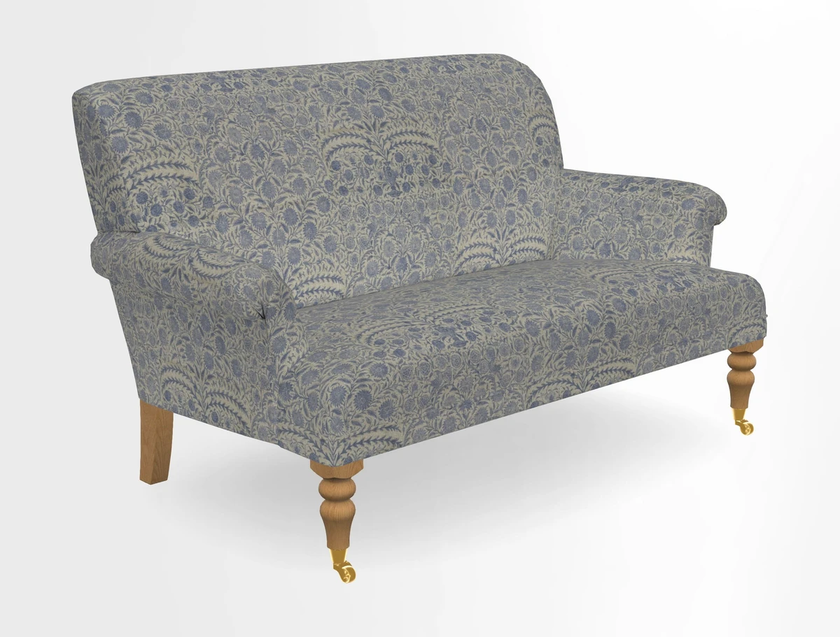 Midhurst 2 Seater Sofa in V&A Collection Botanical Collage All Over