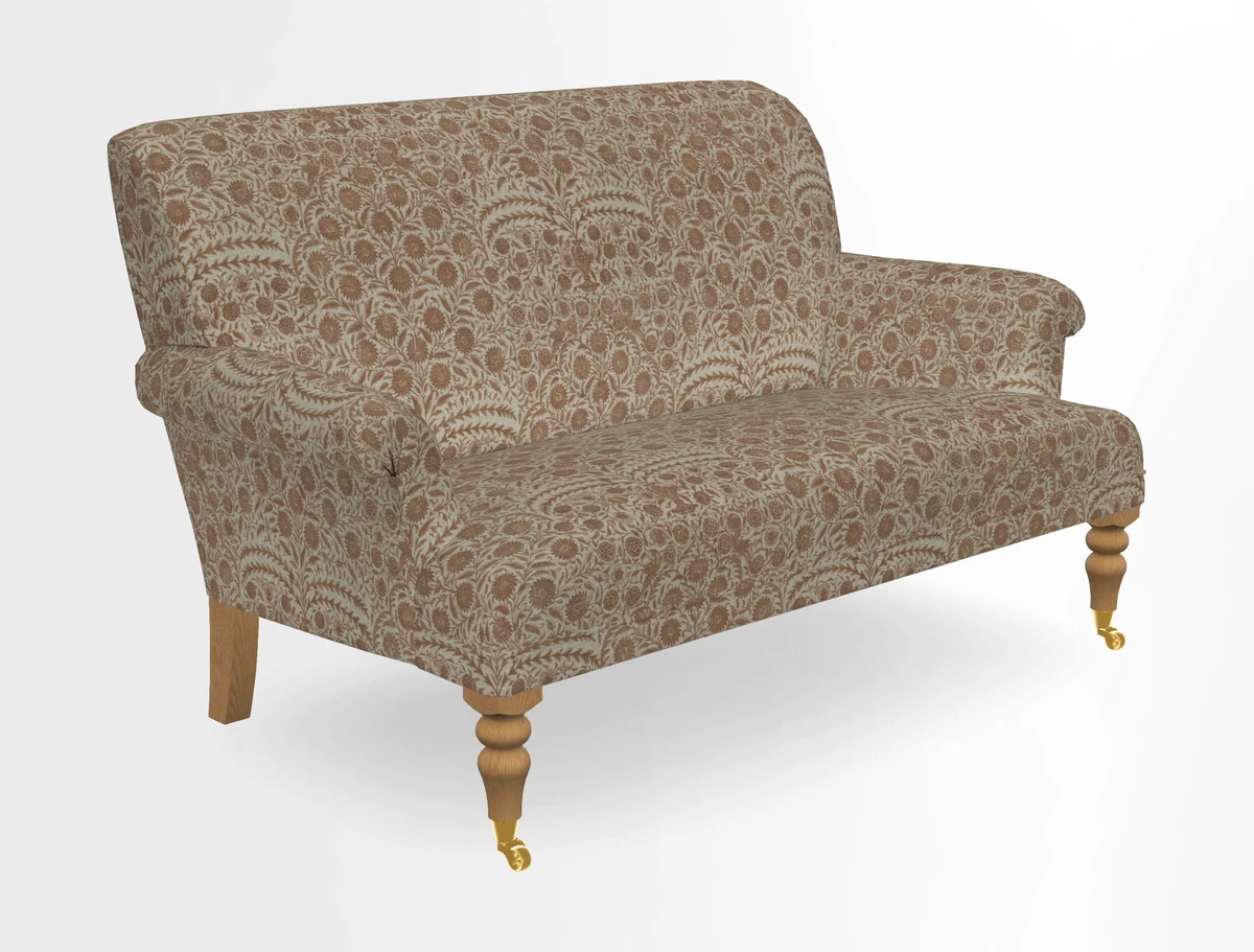 Midhurst 2 Seater Sofa in V&A Collection Botanical Collage All Over