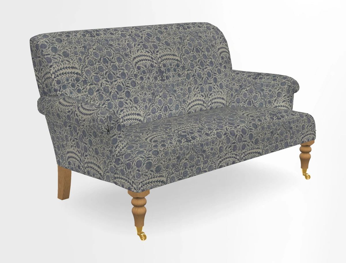 Midhurst 2 Seater Sofa in V&A Collection Botanical Collage All Over