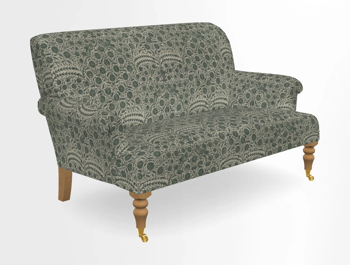 Midhurst 2 Seater Sofa in V&A Collection Botanical Collage All Over