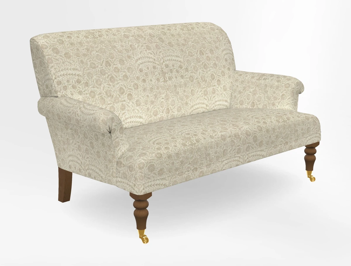Midhurst 2 Seater Sofa in V&A Collection Botanical Collage All Over