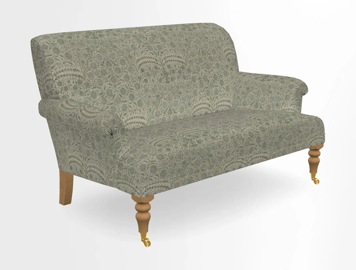 Midhurst 2 Seater Sofa in V&A Collection Botanical Collage All Over