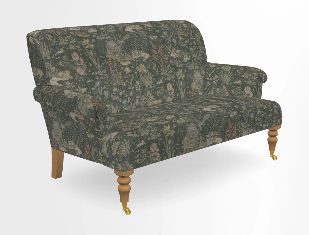 Midhurst 2 Seater Sofa in V&A Collection Botanical Collage All Over