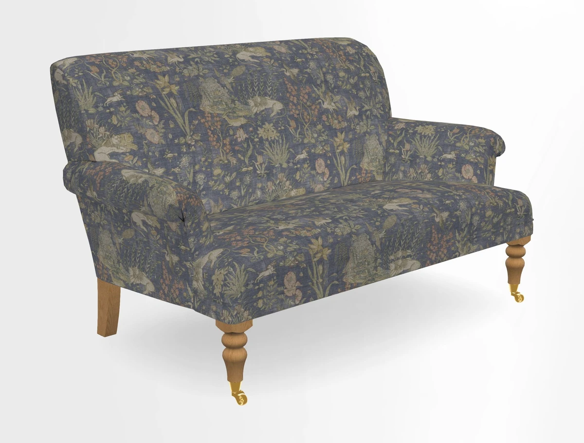 Midhurst 2 Seater Sofa in V&A Collection Botanical Collage All Over