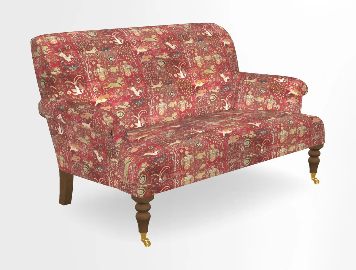 Midhurst 2 Seater Sofa in V&A Collection Botanical Collage All Over