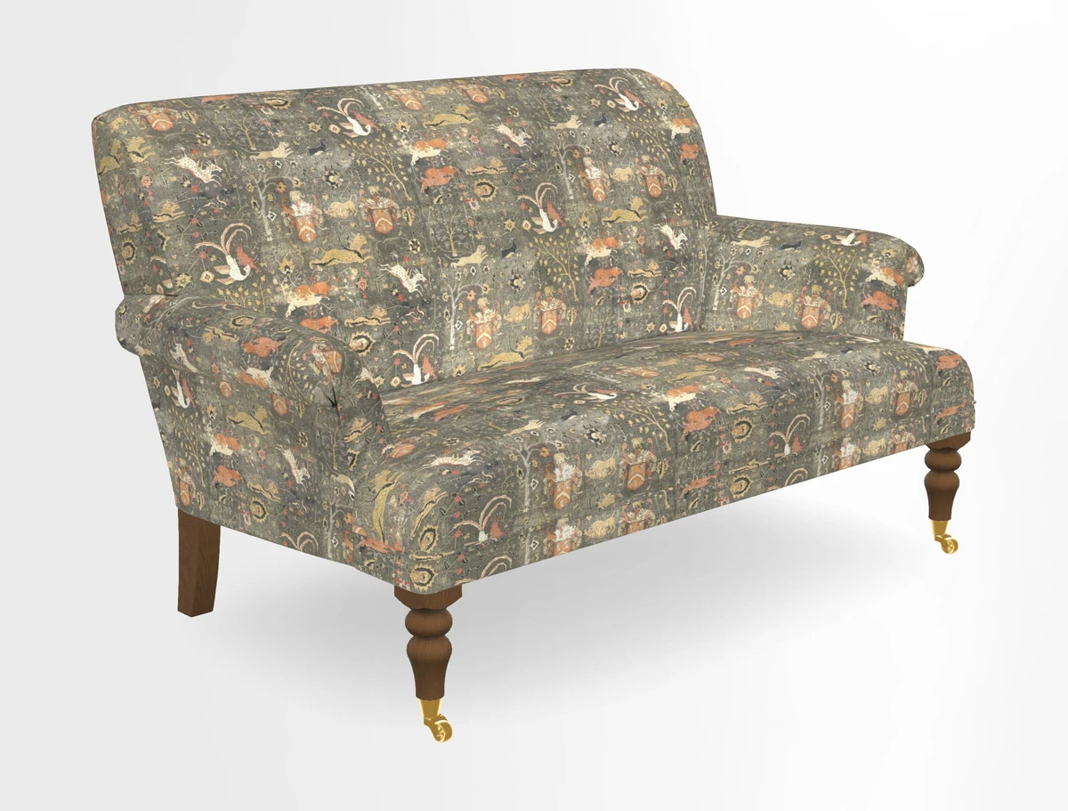 Midhurst 2 Seater Sofa in V&A Collection Botanical Collage All Over