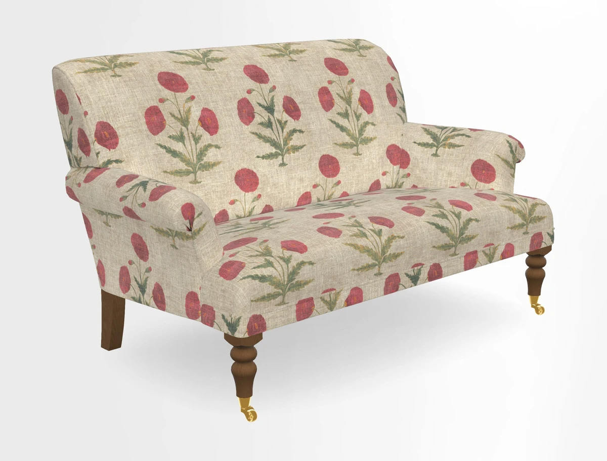 Midhurst 2 Seater Sofa in V&A Collection Botanical Collage All Over