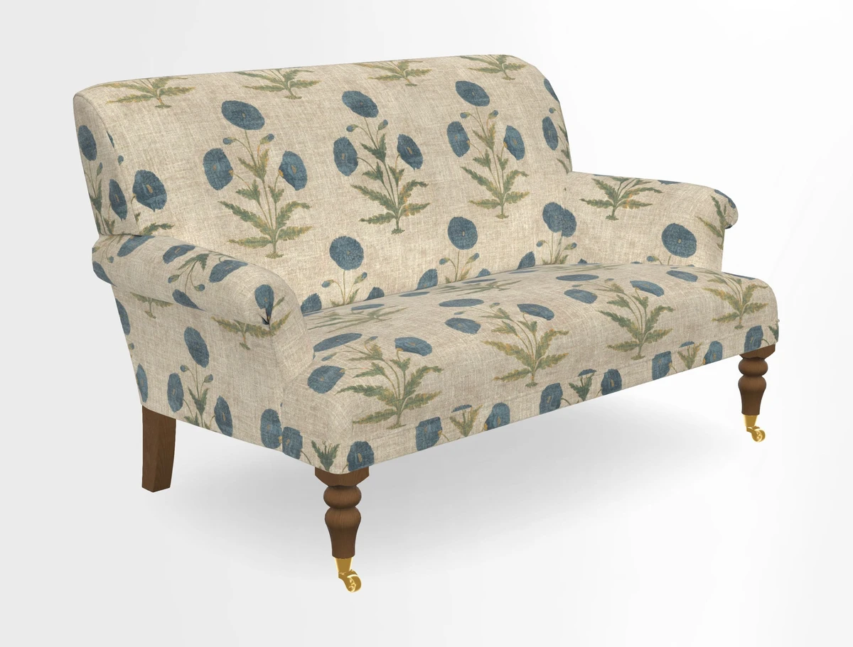 Midhurst 2 Seater Sofa in V&A Collection Botanical Collage All Over