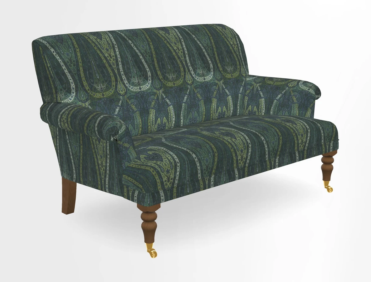 Midhurst 2 Seater Sofa in V&A Collection Botanical Collage All Over