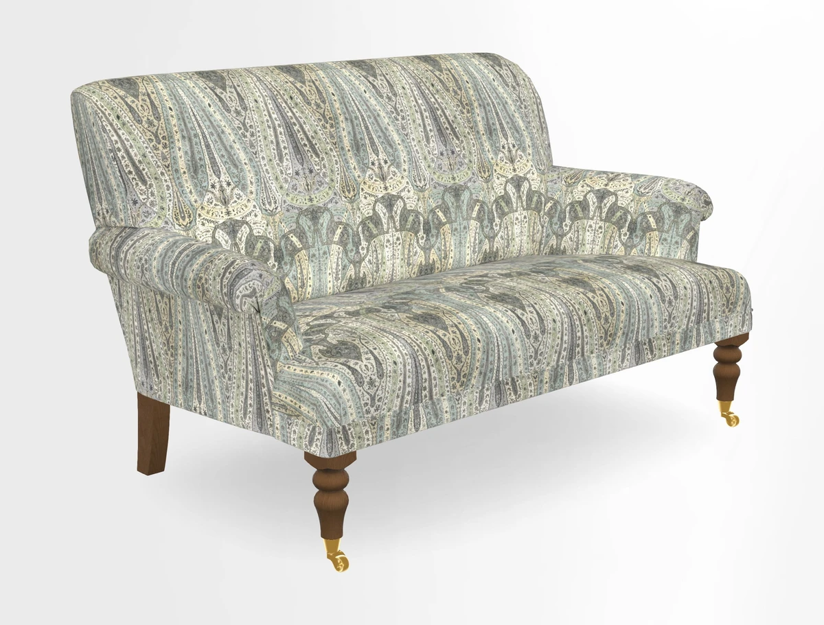 Midhurst 2 Seater Sofa in V&A Collection Botanical Collage All Over