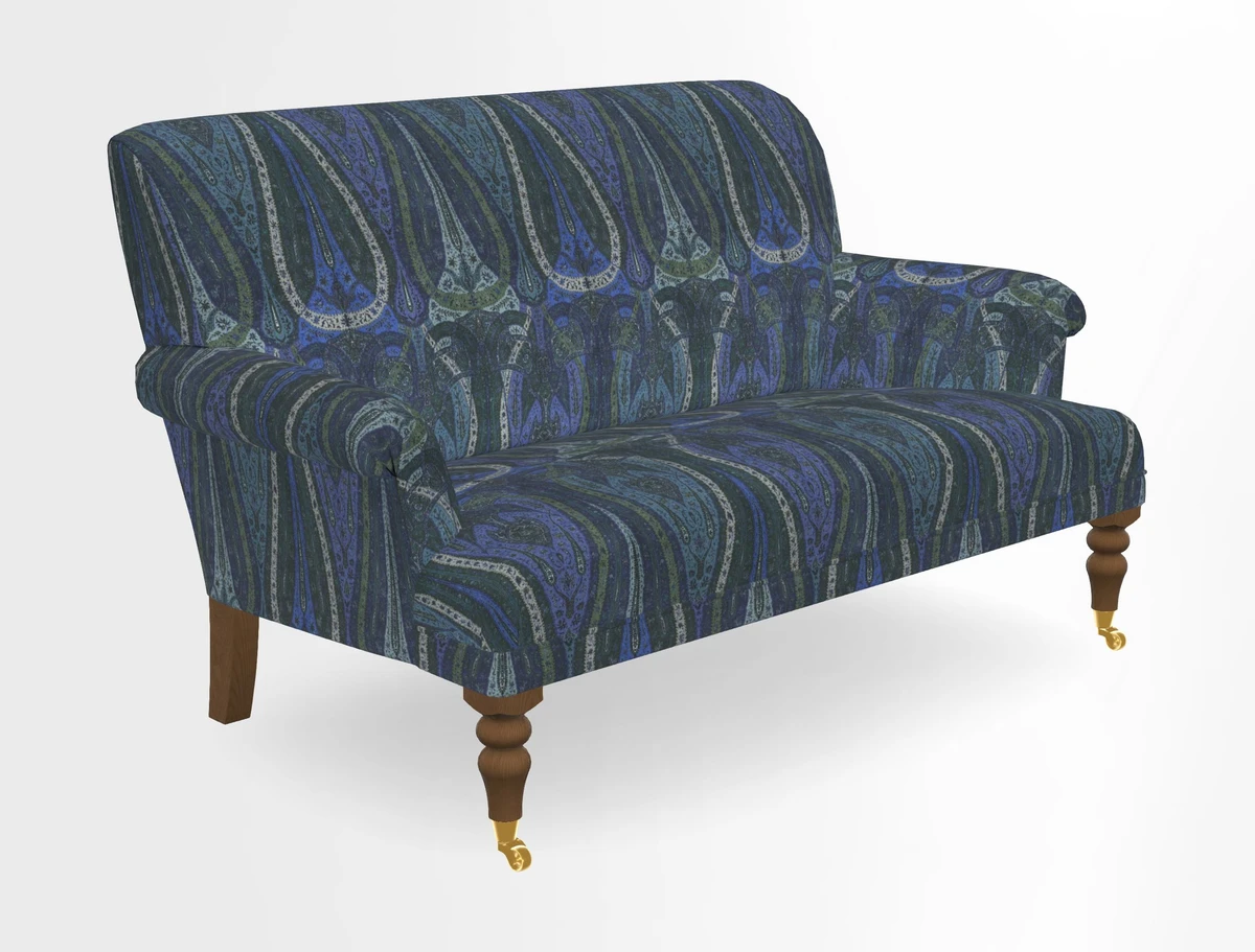Midhurst 2 Seater Sofa in V&A Collection Botanical Collage All Over