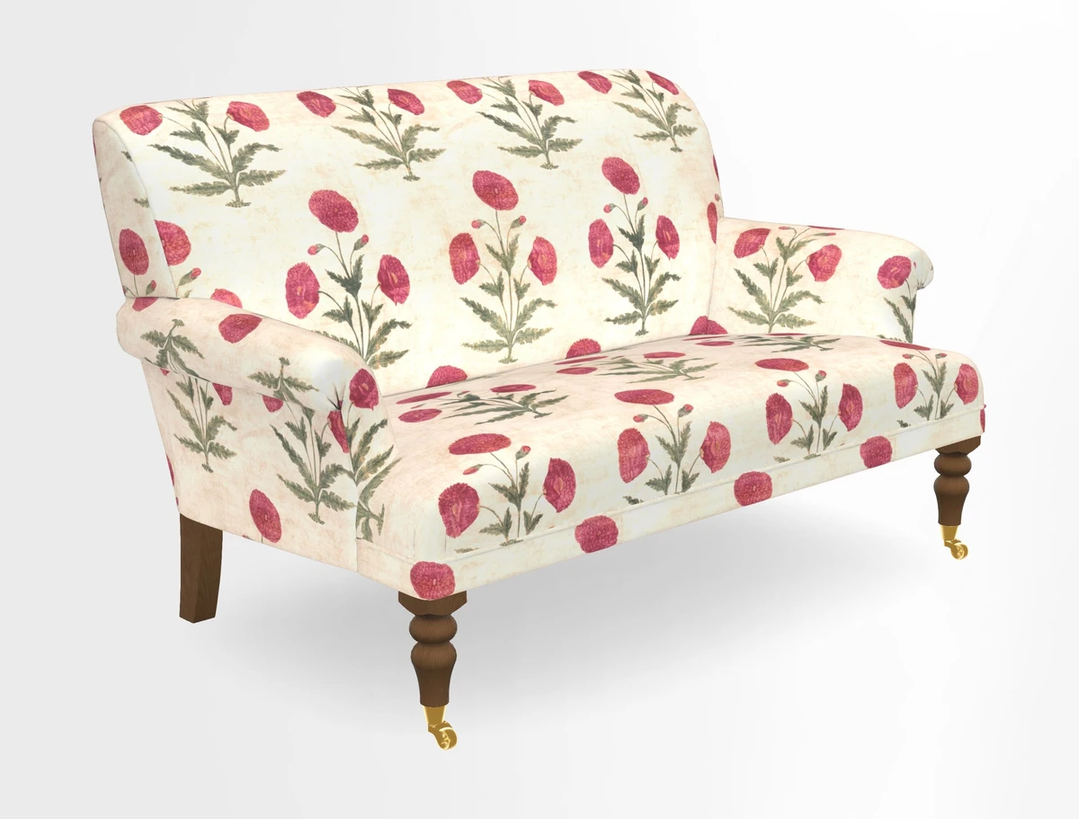 Midhurst 2 Seater Sofa in V&A Collection Botanical Collage All Over