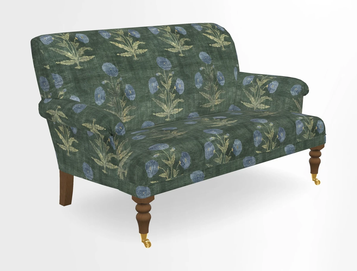Midhurst 2 Seater Sofa in V&A Collection Botanical Collage All Over