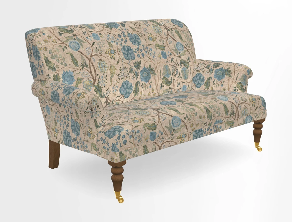 Midhurst 2 Seater Sofa in V&A Collection Botanical Collage All Over