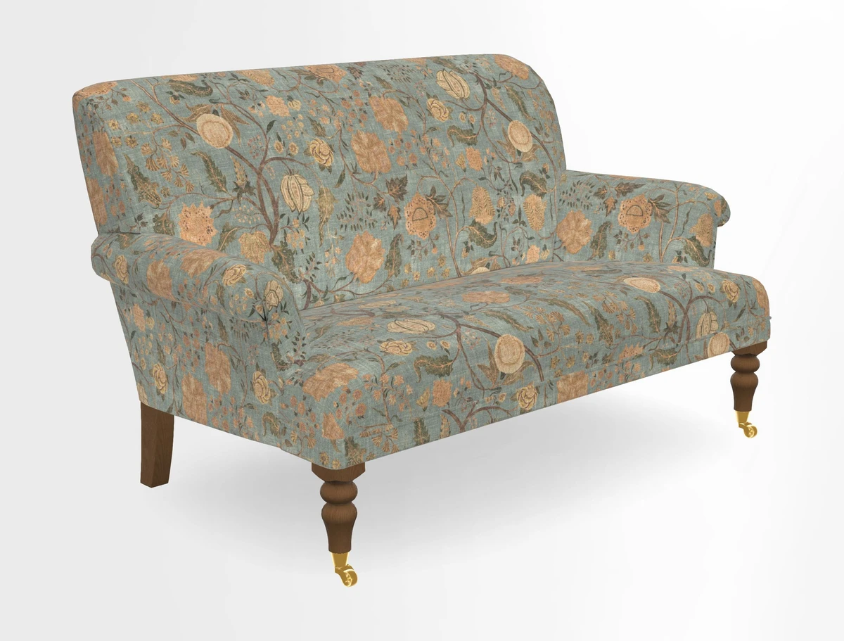 Midhurst 2 Seater Sofa in V&A Collection Botanical Collage All Over