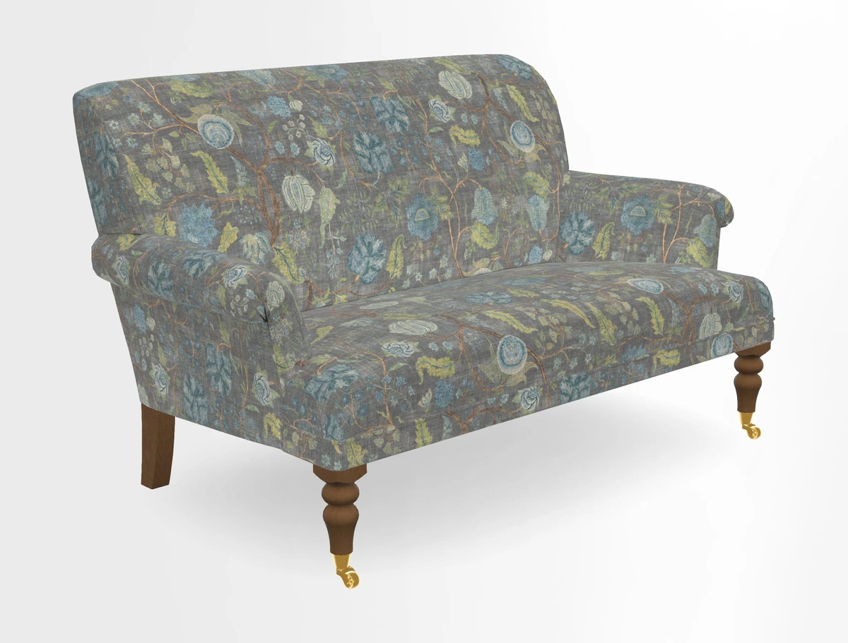 Midhurst 2 Seater Sofa in V&A Collection Botanical Collage All Over