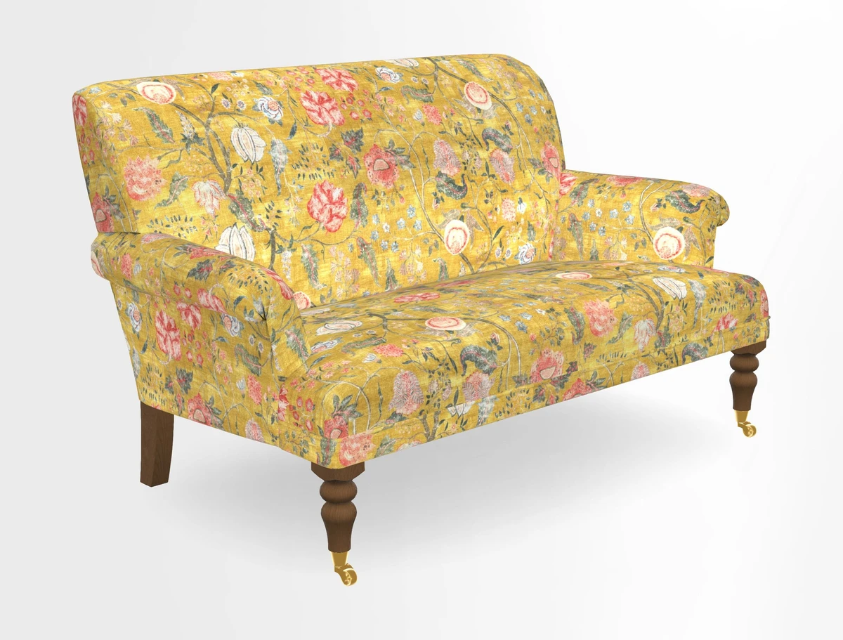 Midhurst 2 Seater Sofa in V&A Collection Botanical Collage All Over
