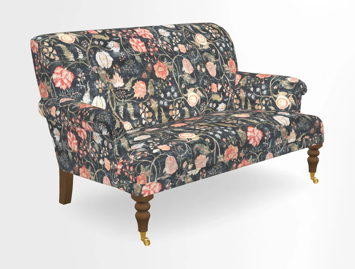 Midhurst 2 Seater Sofa in V&A Collection Botanical Collage All Over