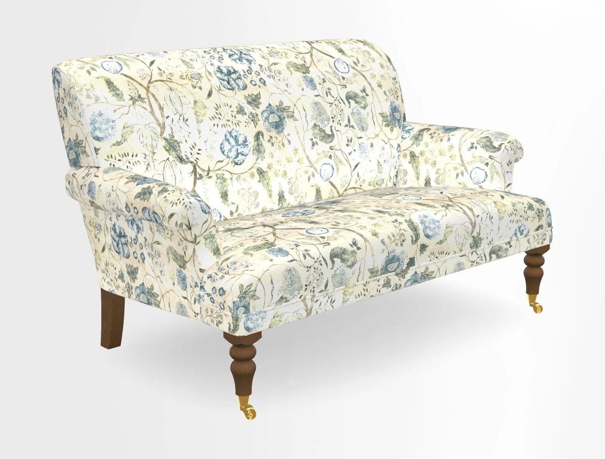 Midhurst 2 Seater Sofa in V&A Collection Botanical Collage All Over