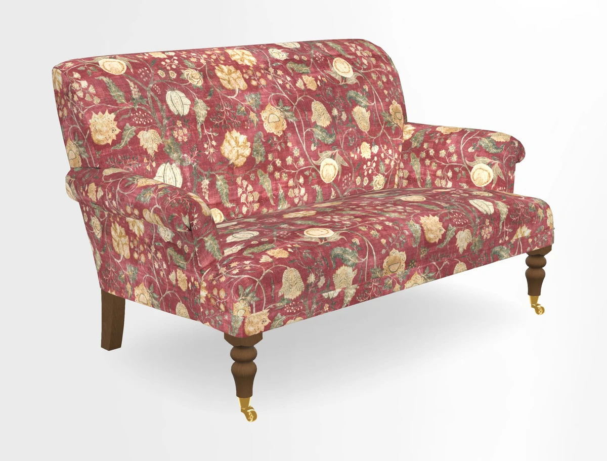 Midhurst 2 Seater Sofa in V&A Collection Botanical Collage All Over