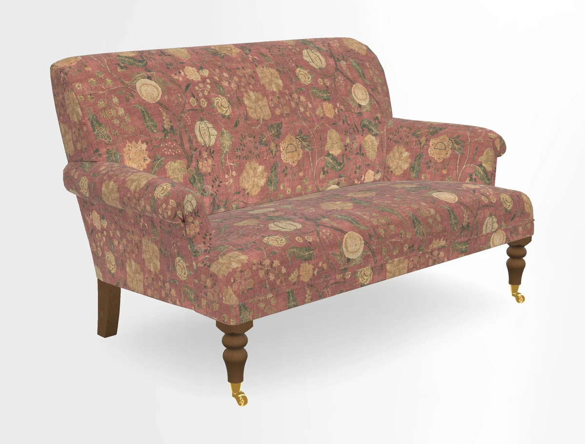 Midhurst 2 Seater Sofa in V&A Collection Botanical Collage All Over