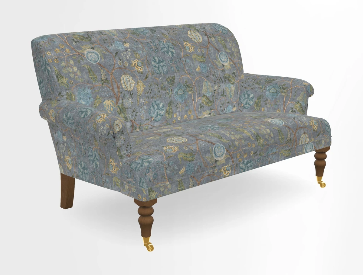 Midhurst 2 Seater Sofa in V&A Collection Botanical Collage All Over