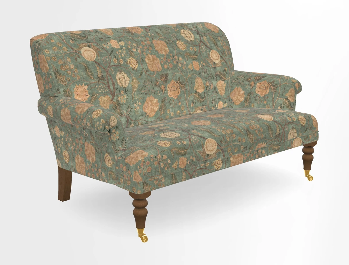Midhurst 2 Seater Sofa in V&A Collection Botanical Collage All Over