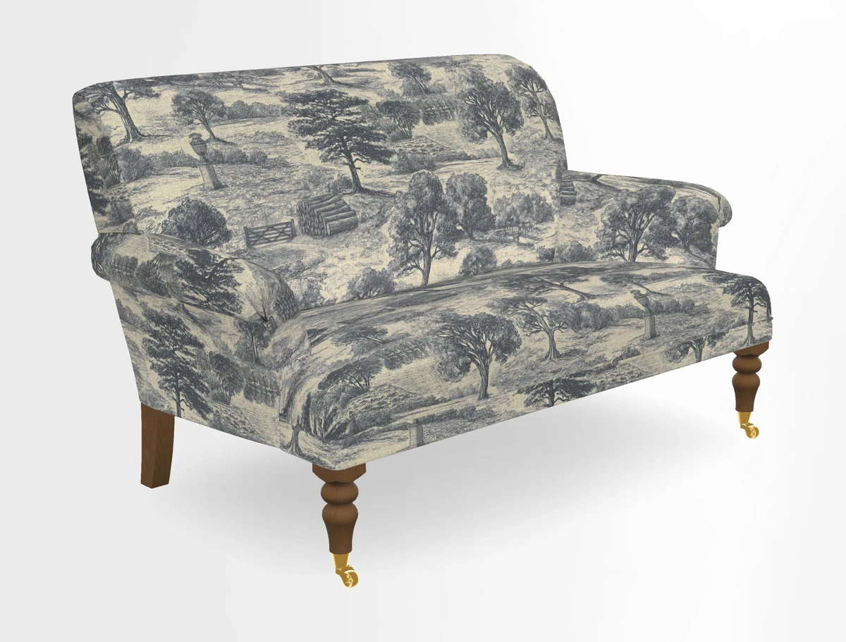 Midhurst 2 Seater Sofa in V&A Collection Botanical Collage All Over