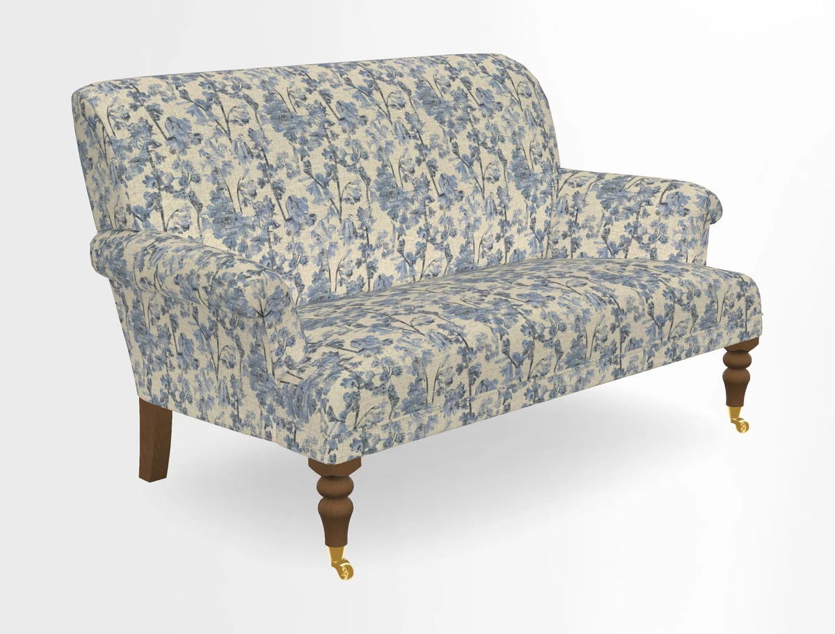 Midhurst 2 Seater Sofa in V&A Collection Botanical Collage All Over
