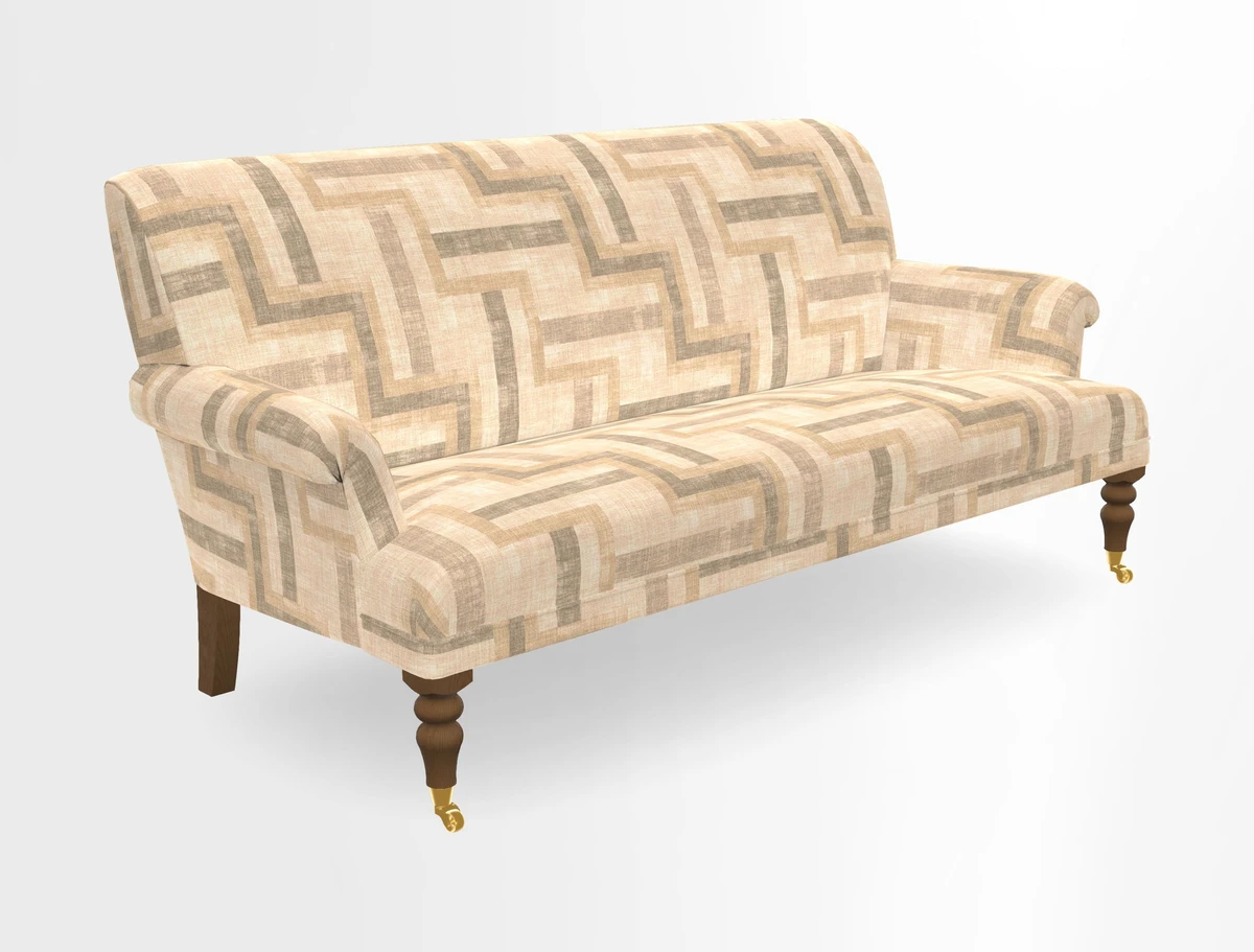 Midhurst Sofa in V&A Collection Botanical Collage All Over