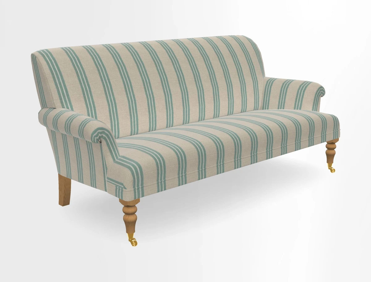 Midhurst Sofa in V&A Collection Botanical Collage All Over