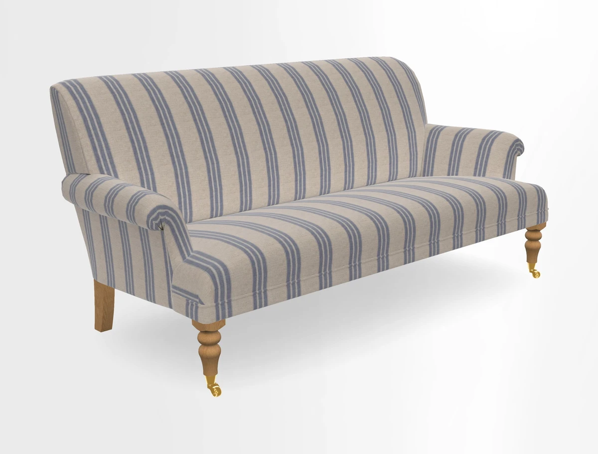 Midhurst Sofa in V&A Collection Botanical Collage All Over