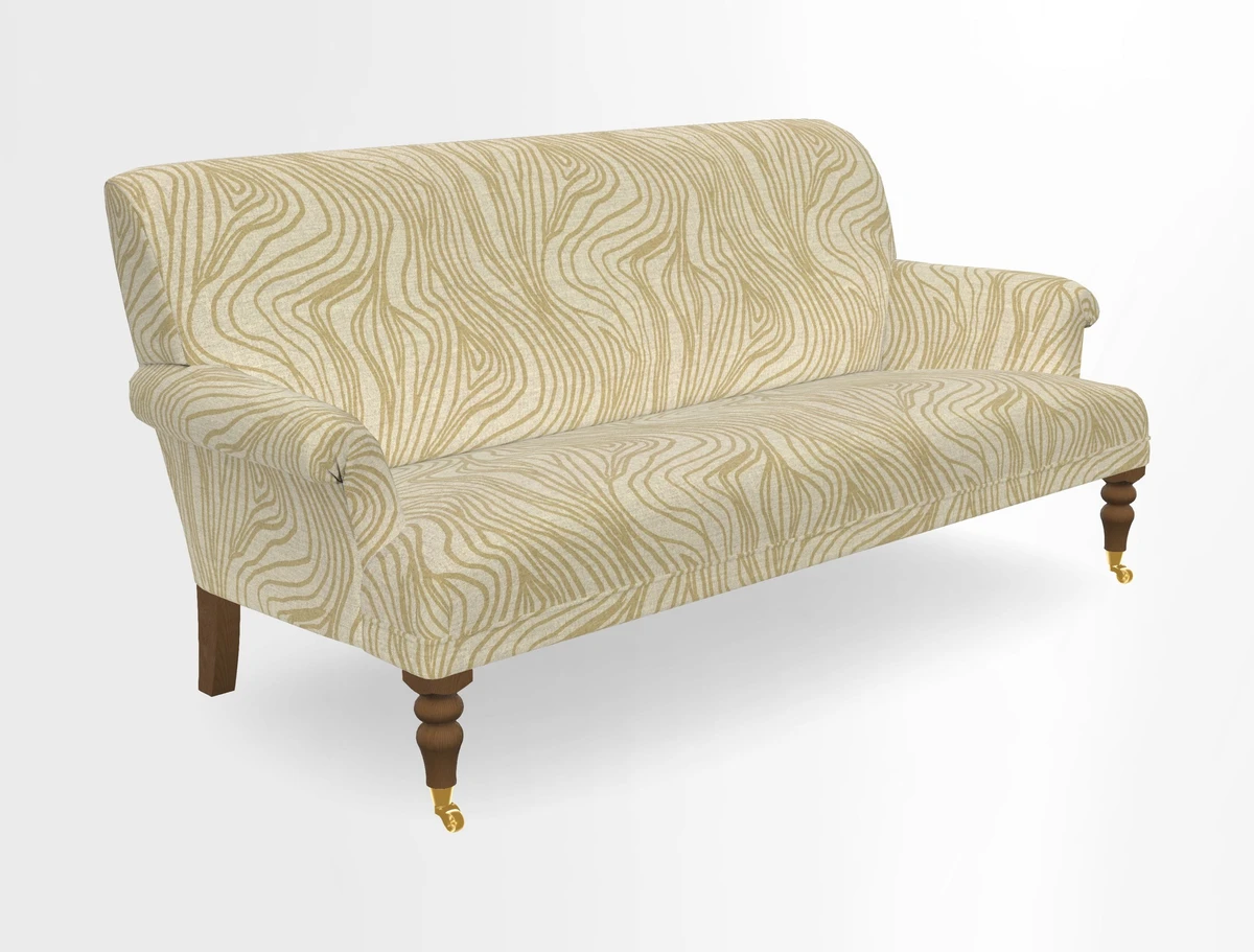 Midhurst Sofa in V&A Collection Botanical Collage All Over