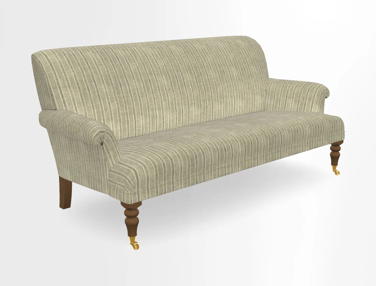 Midhurst Sofa in V&A Collection Botanical Collage All Over