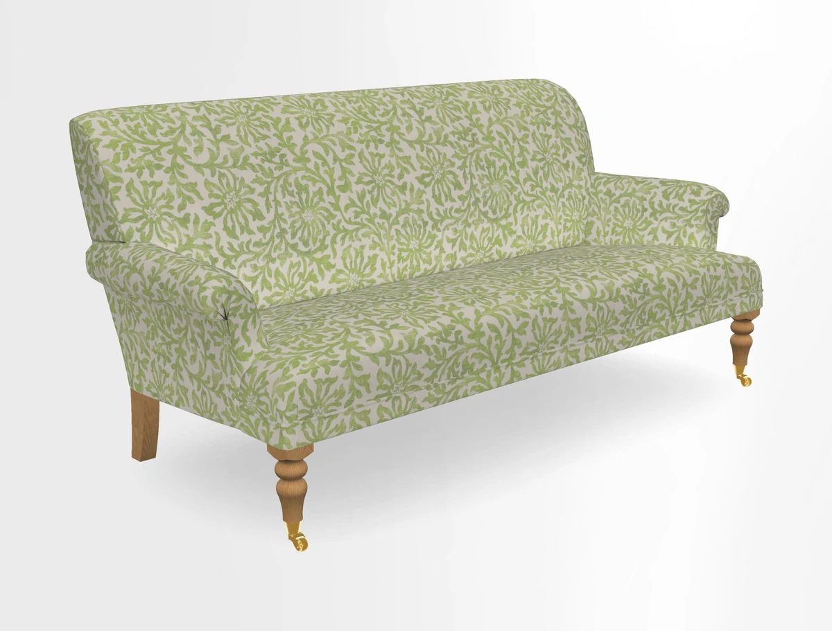 Midhurst Sofa in V&A Collection Botanical Collage All Over