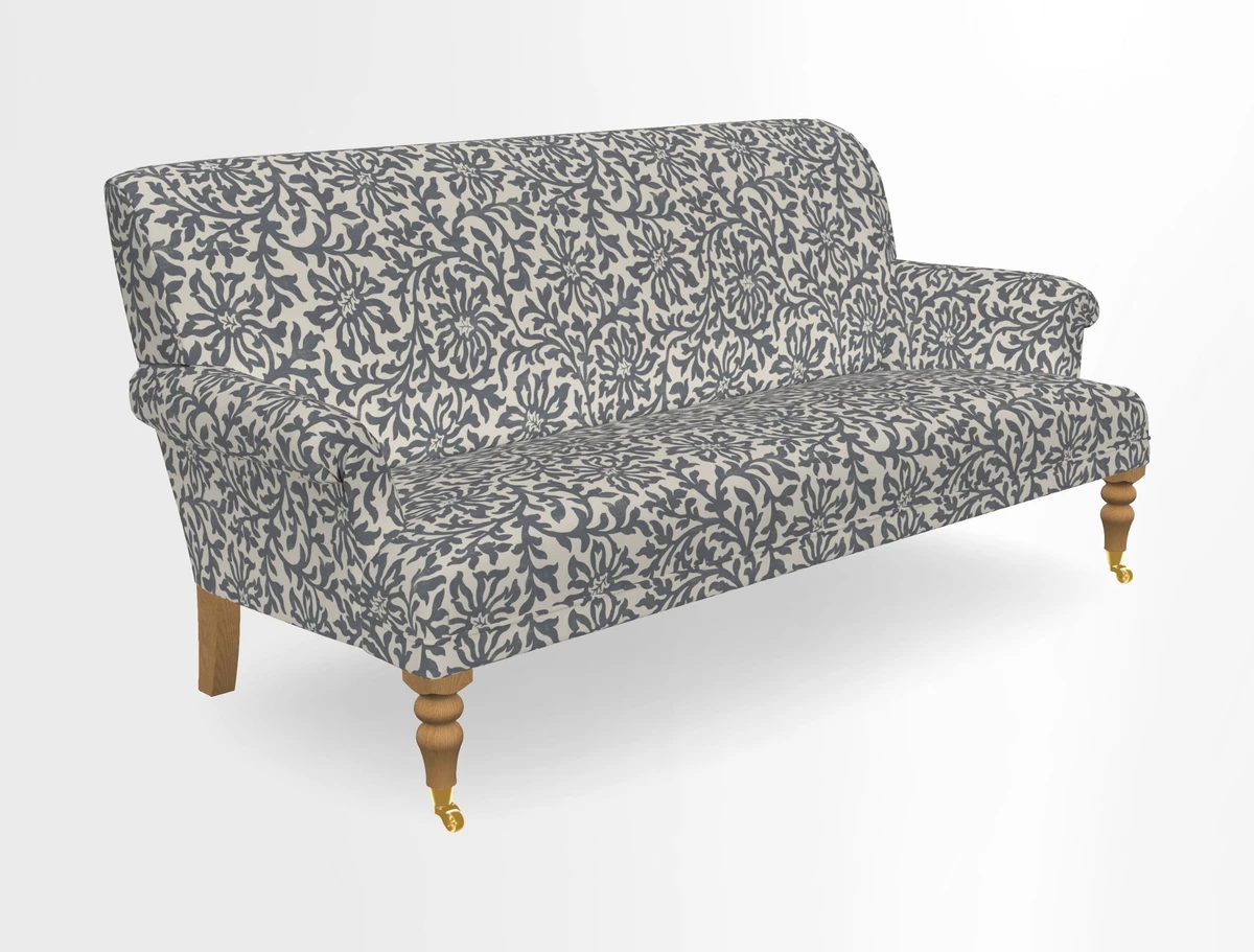 Midhurst Sofa in V&A Collection Botanical Collage All Over