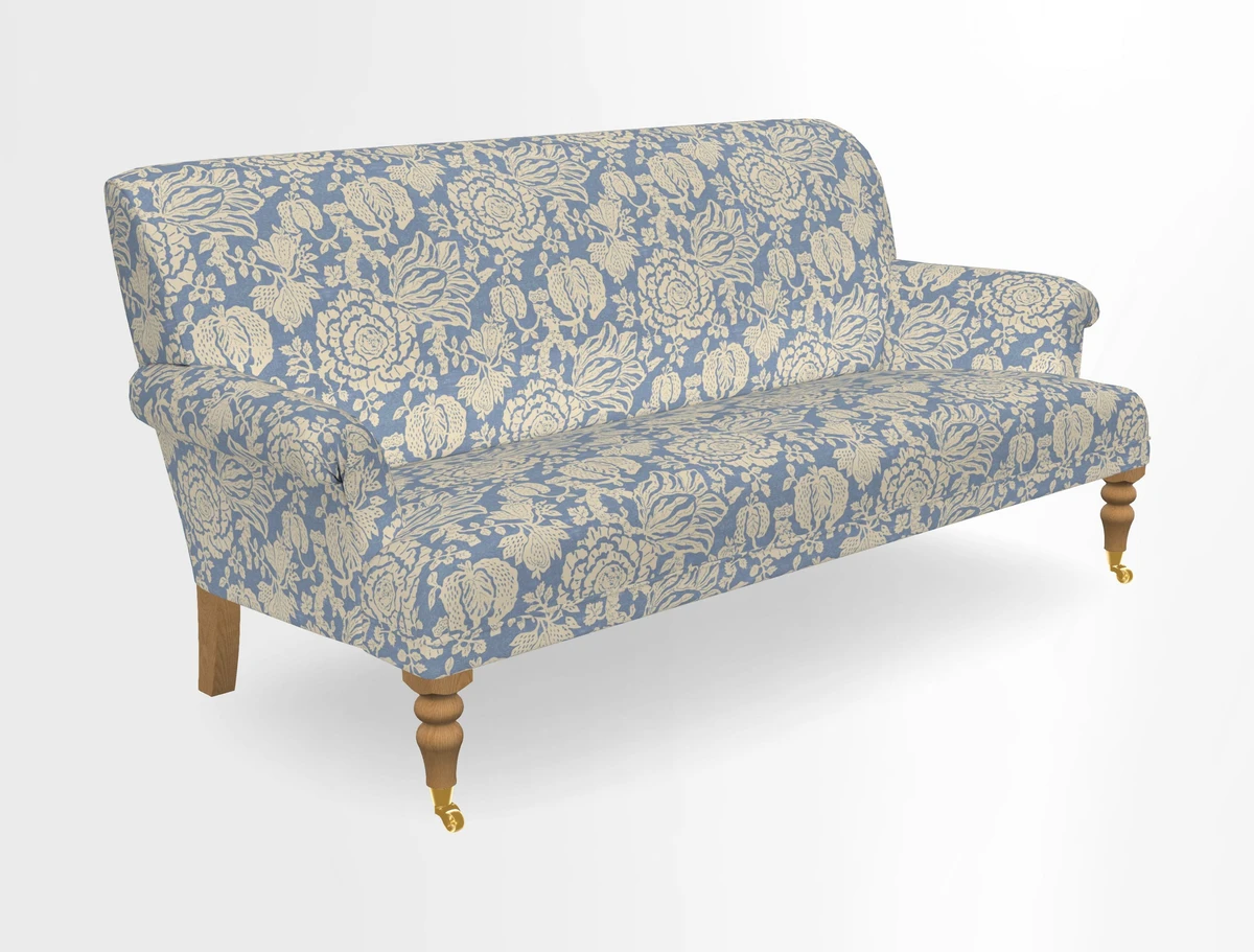 Midhurst Sofa in V&A Collection Botanical Collage All Over
