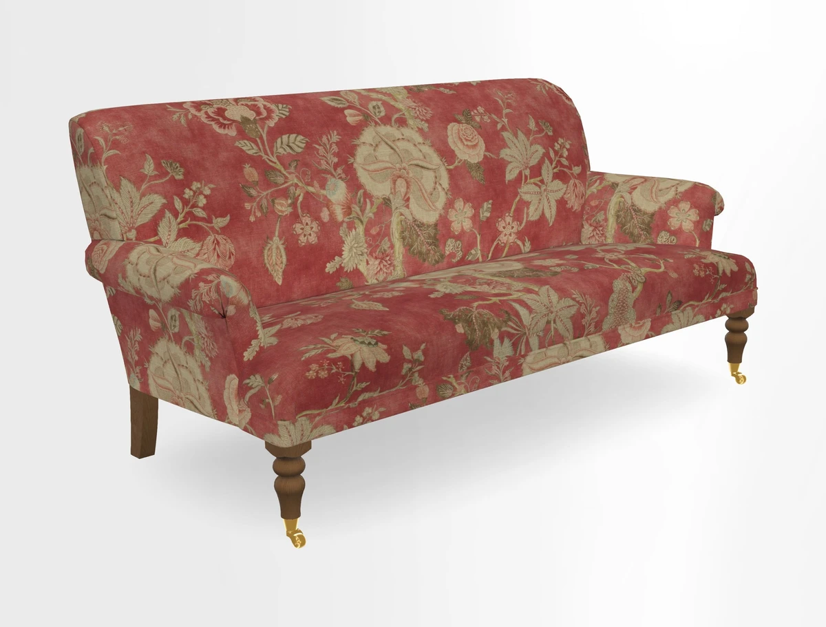 Midhurst Sofa in V&A Collection Botanical Collage All Over