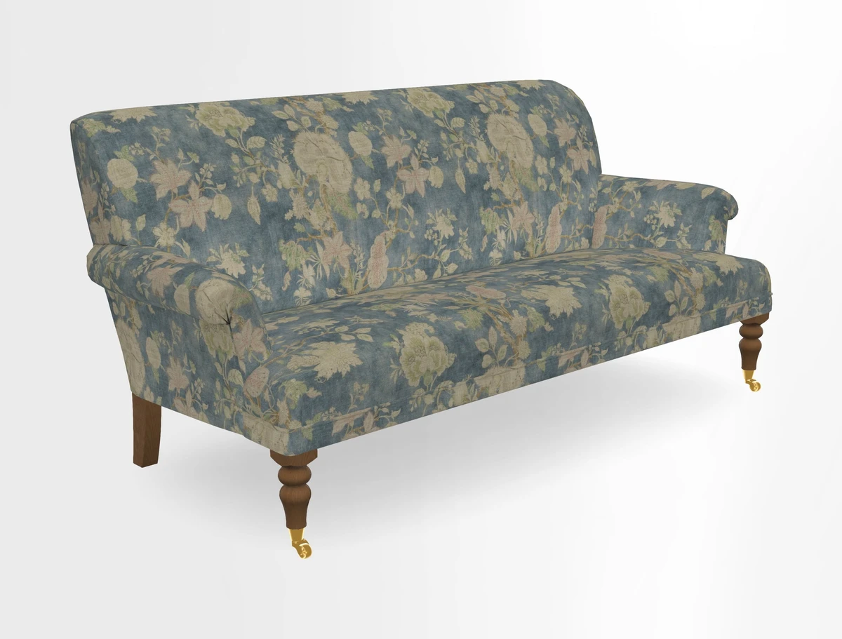 Midhurst Sofa in V&A Collection Botanical Collage All Over