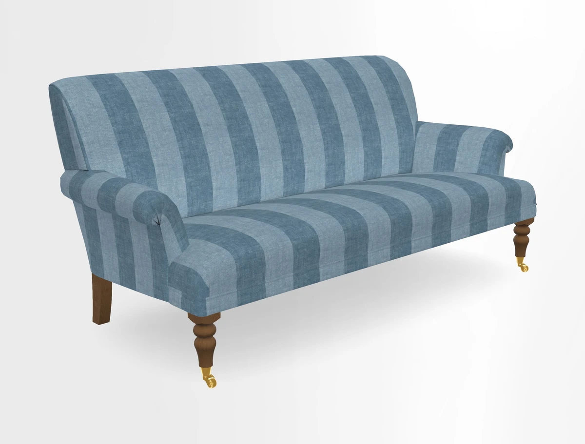 Midhurst Sofa in V&A Collection Botanical Collage All Over