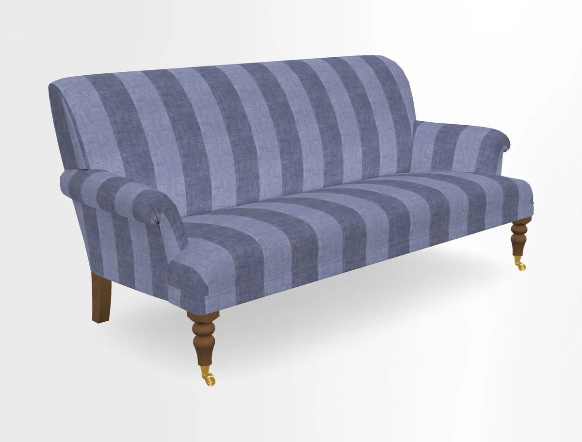 Midhurst Sofa in V&A Collection Botanical Collage All Over
