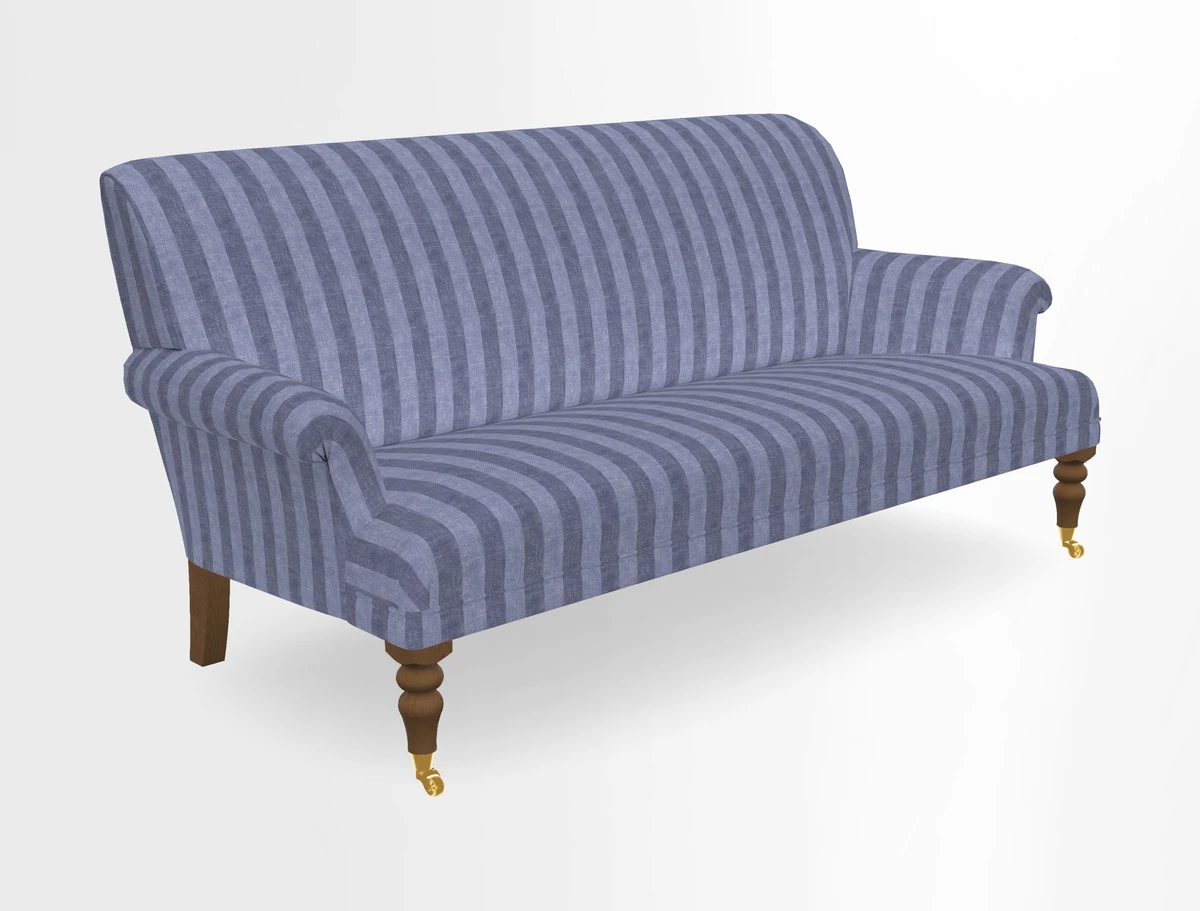 Midhurst Sofa in V&A Collection Botanical Collage All Over