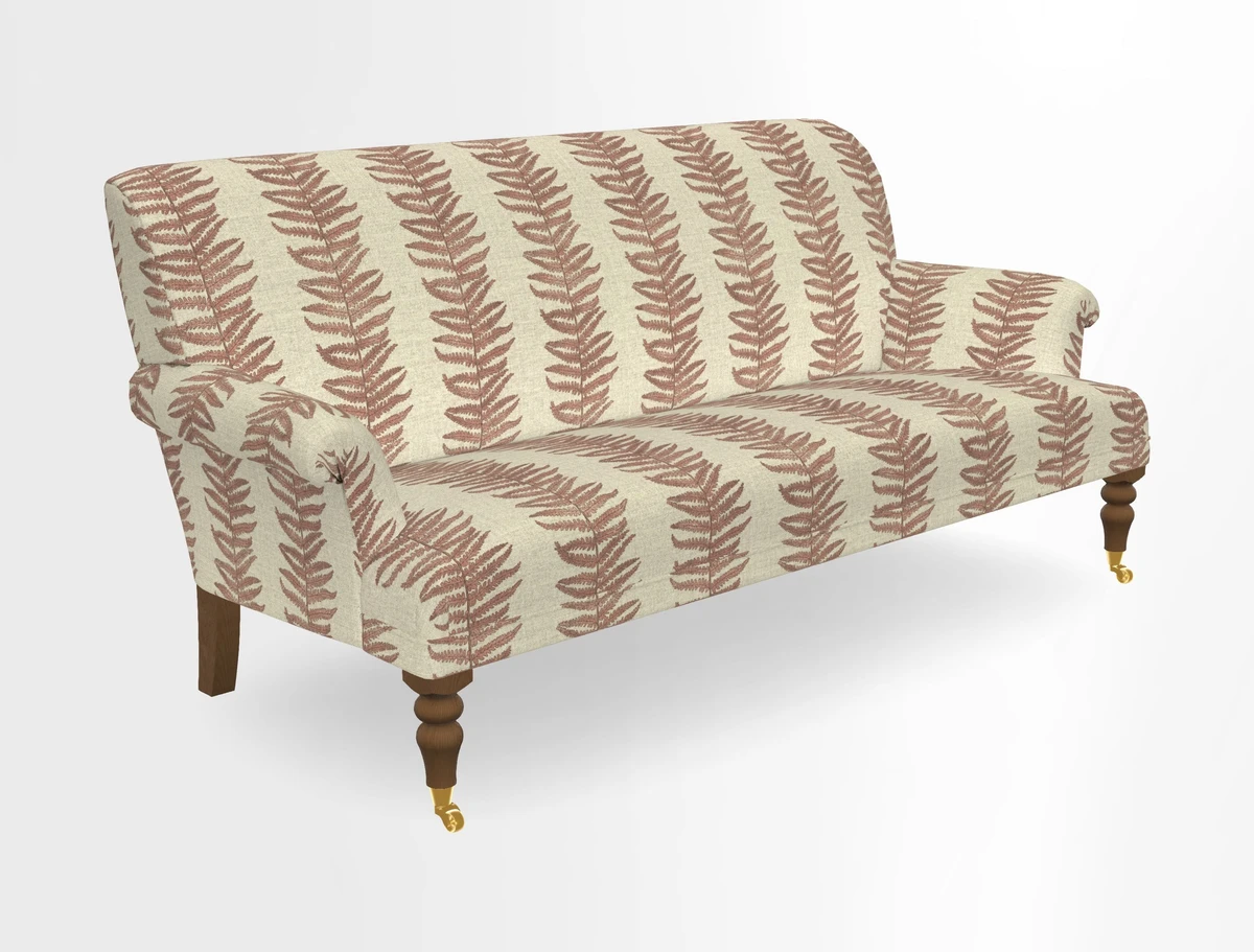 Midhurst Sofa in V&A Collection Botanical Collage All Over