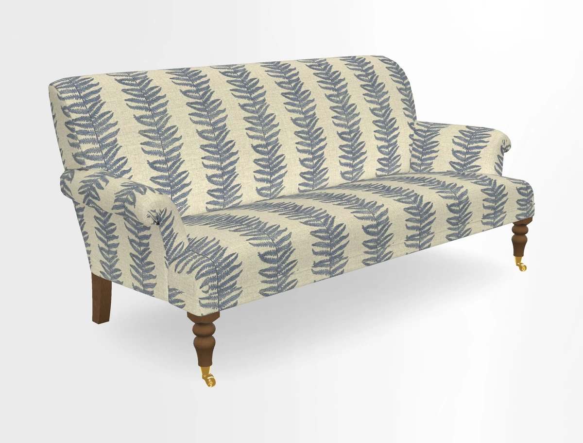 Midhurst Sofa in V&A Collection Botanical Collage All Over
