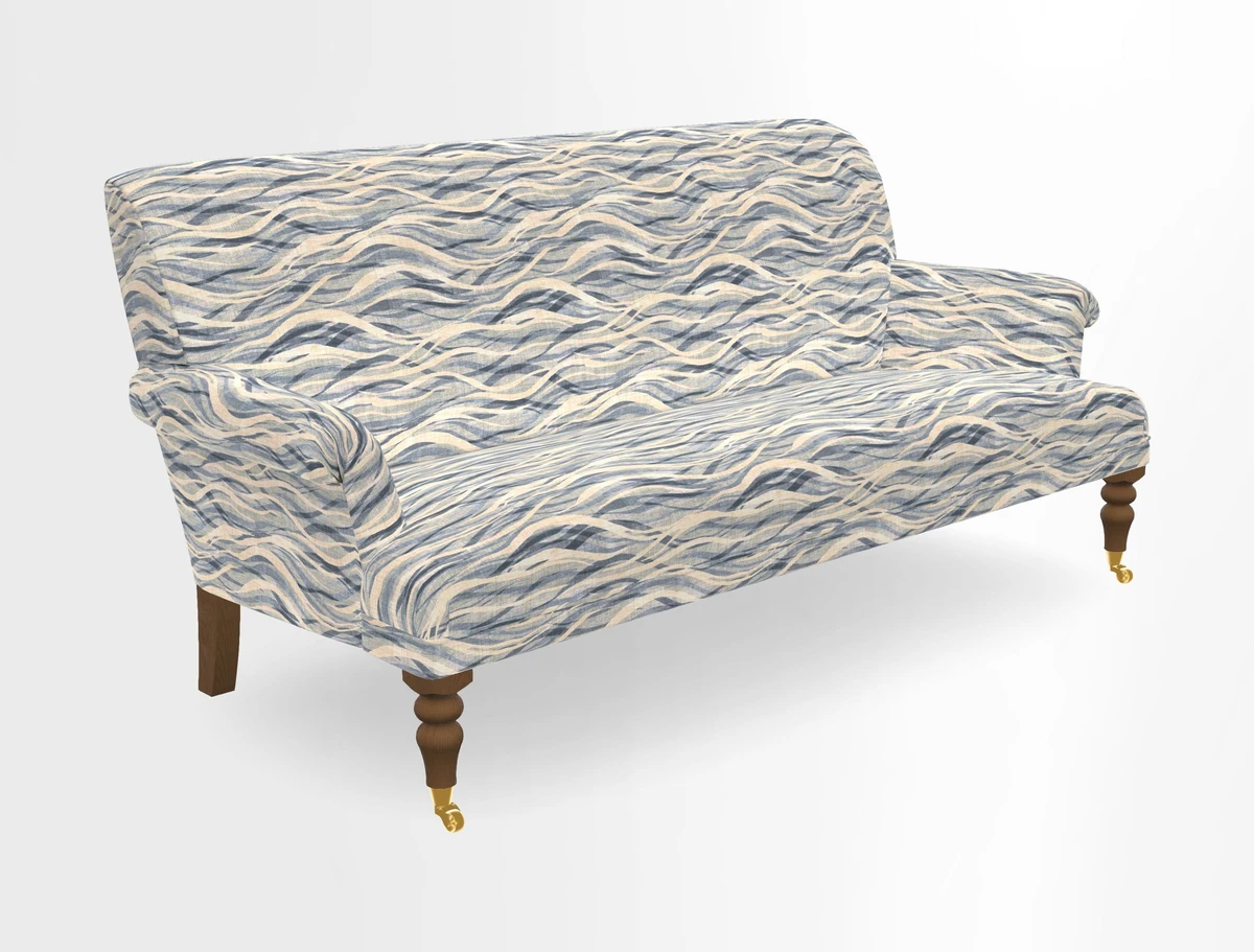 Midhurst Sofa in V&A Collection Botanical Collage All Over