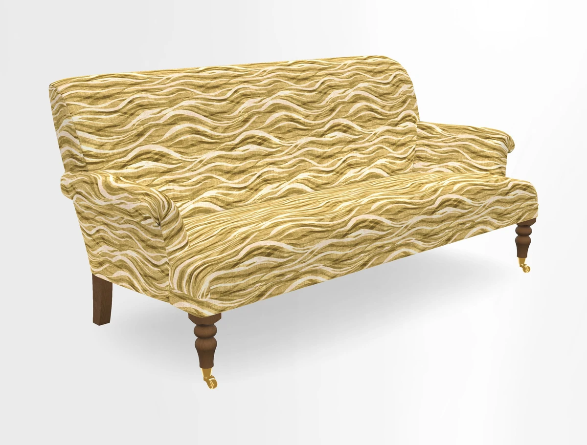 Midhurst Sofa in V&A Collection Botanical Collage All Over